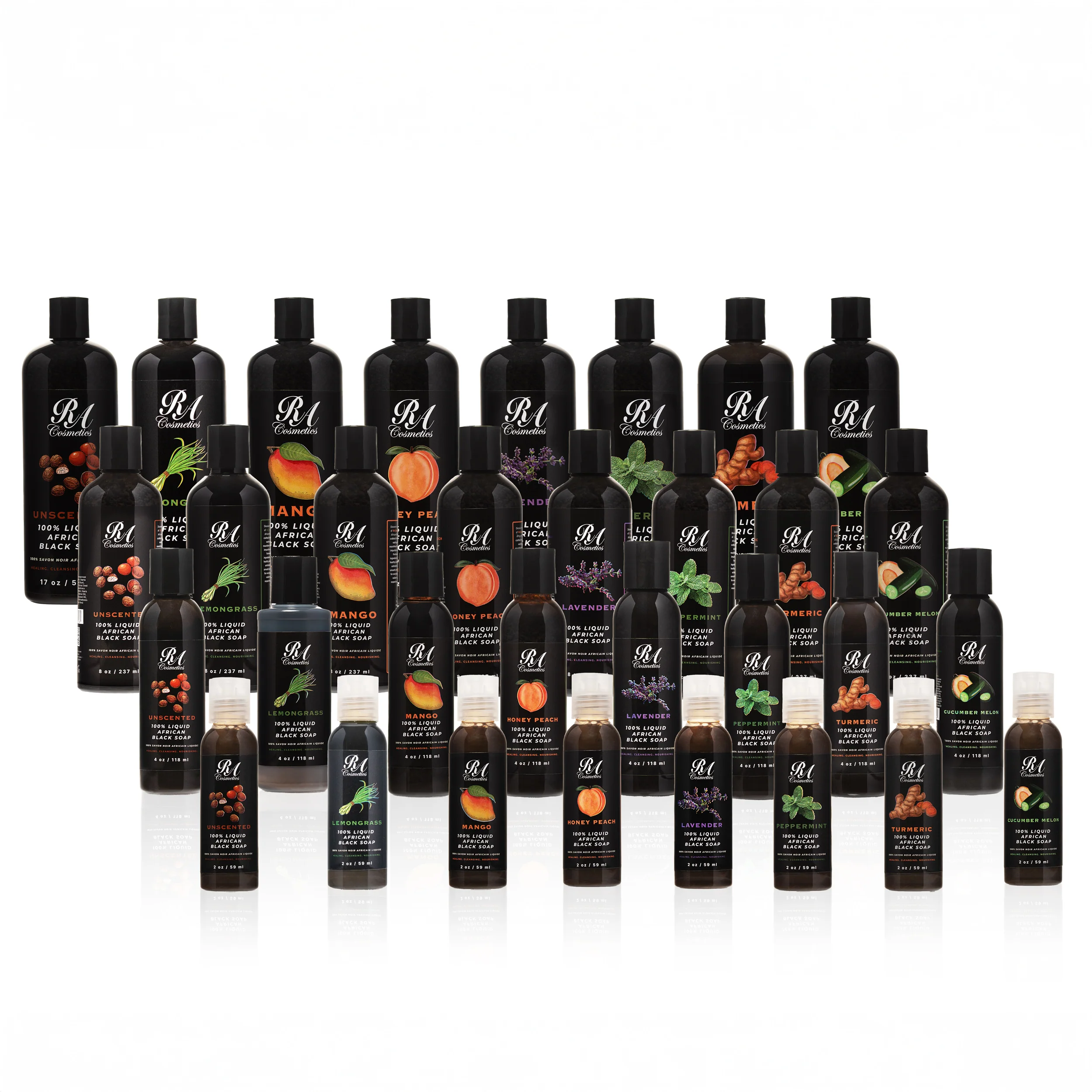 Liquid 100% African Black Soap - Unscented - Image 5