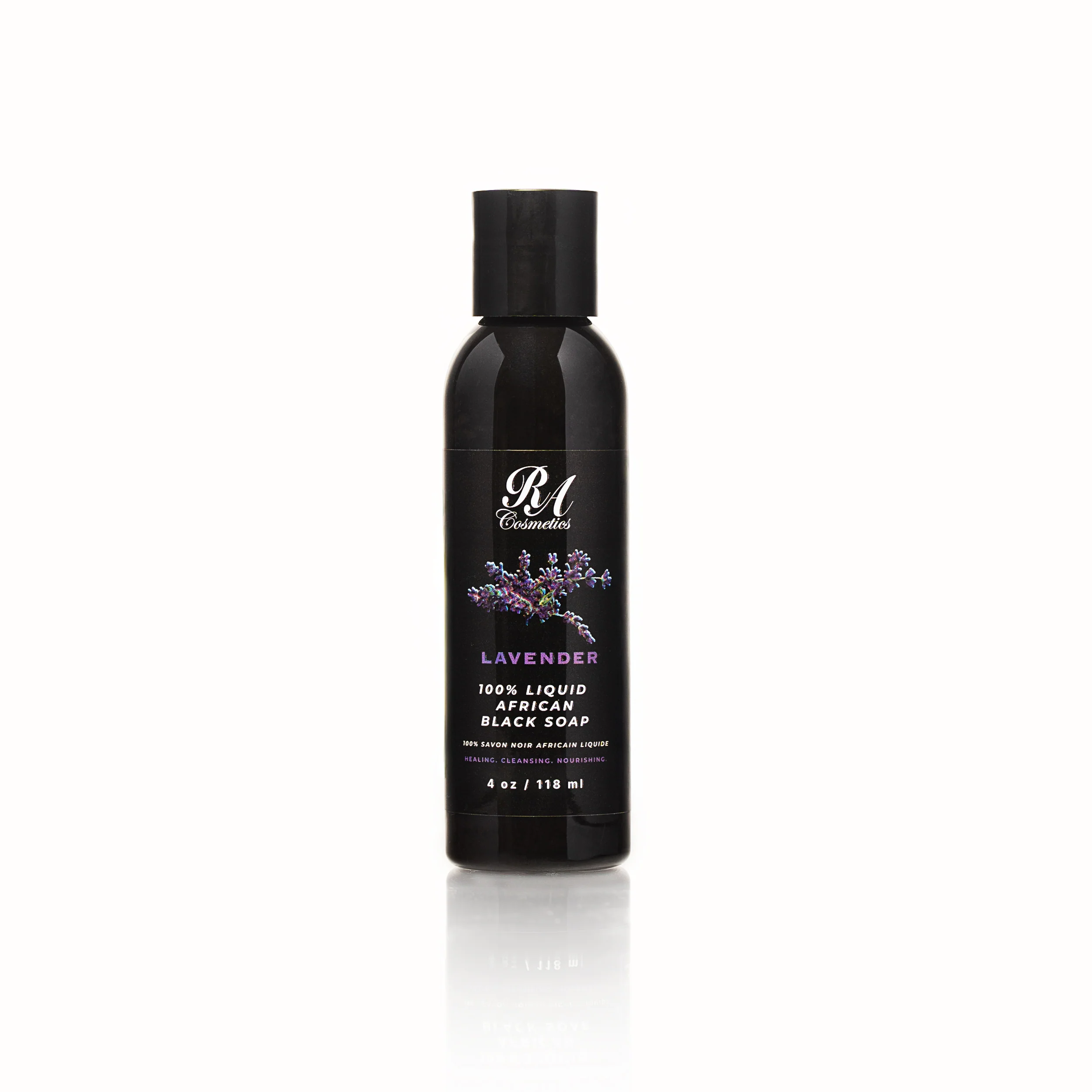 Liquid 100% African Black Soap w/ Lavender - Image 3