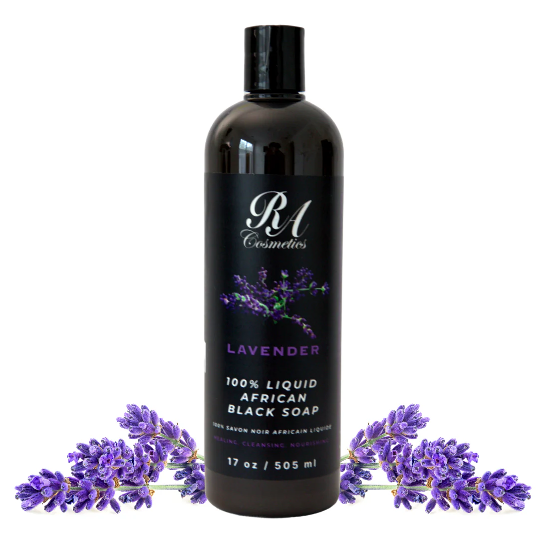 Liquid 100% African Black Soap w/ Lavender - Image 5