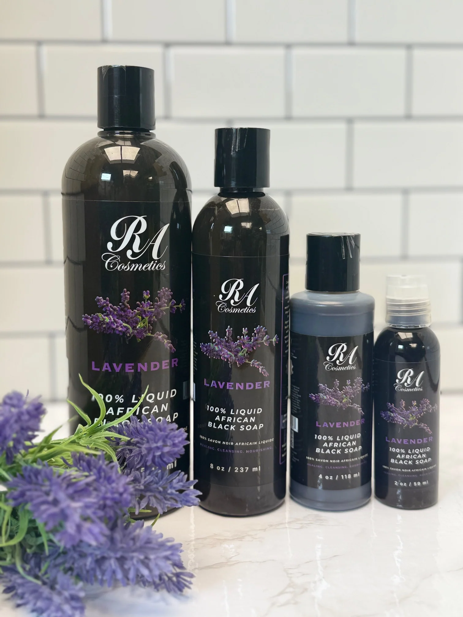Liquid 100% African Black Soap w/ Lavender - Image 8