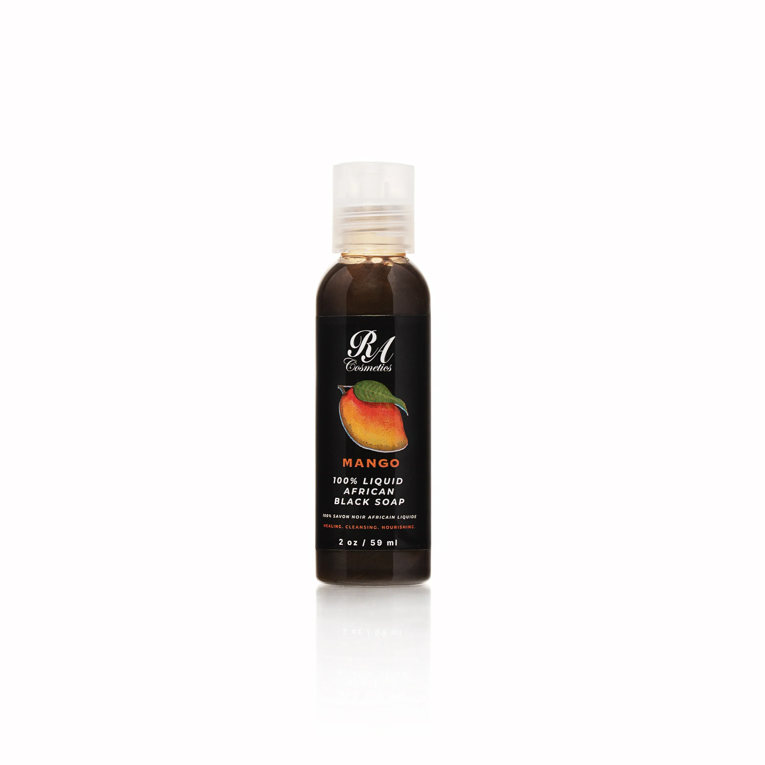 Liquid 100% African Black Soap w/ Mango - Image 4