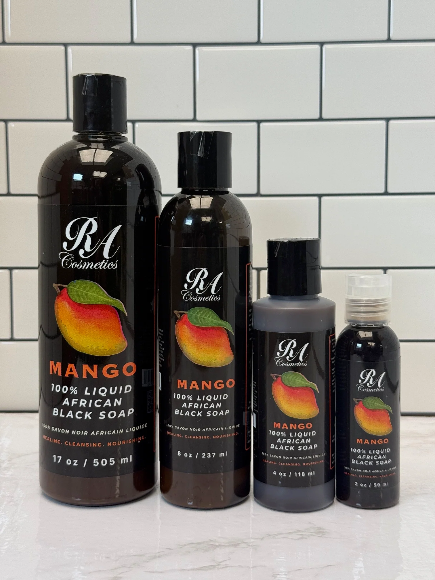 Liquid 100% African Black Soap w/ Mango - Image 7