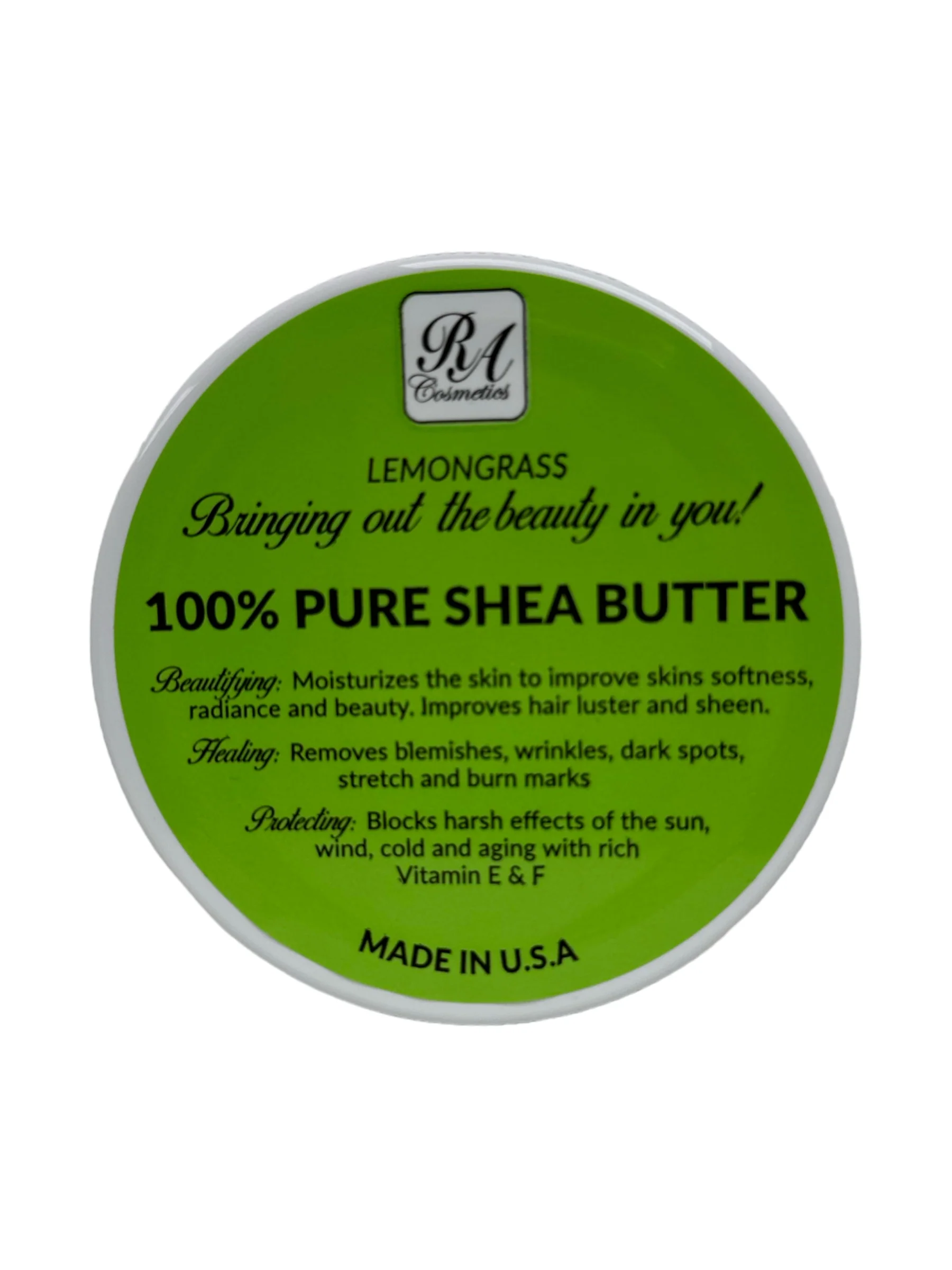 Pure Shea Butter w/ Lemongrass - 4oz - Image 3