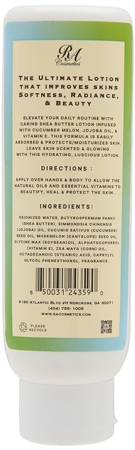 Shea Butter Hydrating Lotion w/ Jojoba Oil & Vitamin E - Cucumber Melon - Image 4