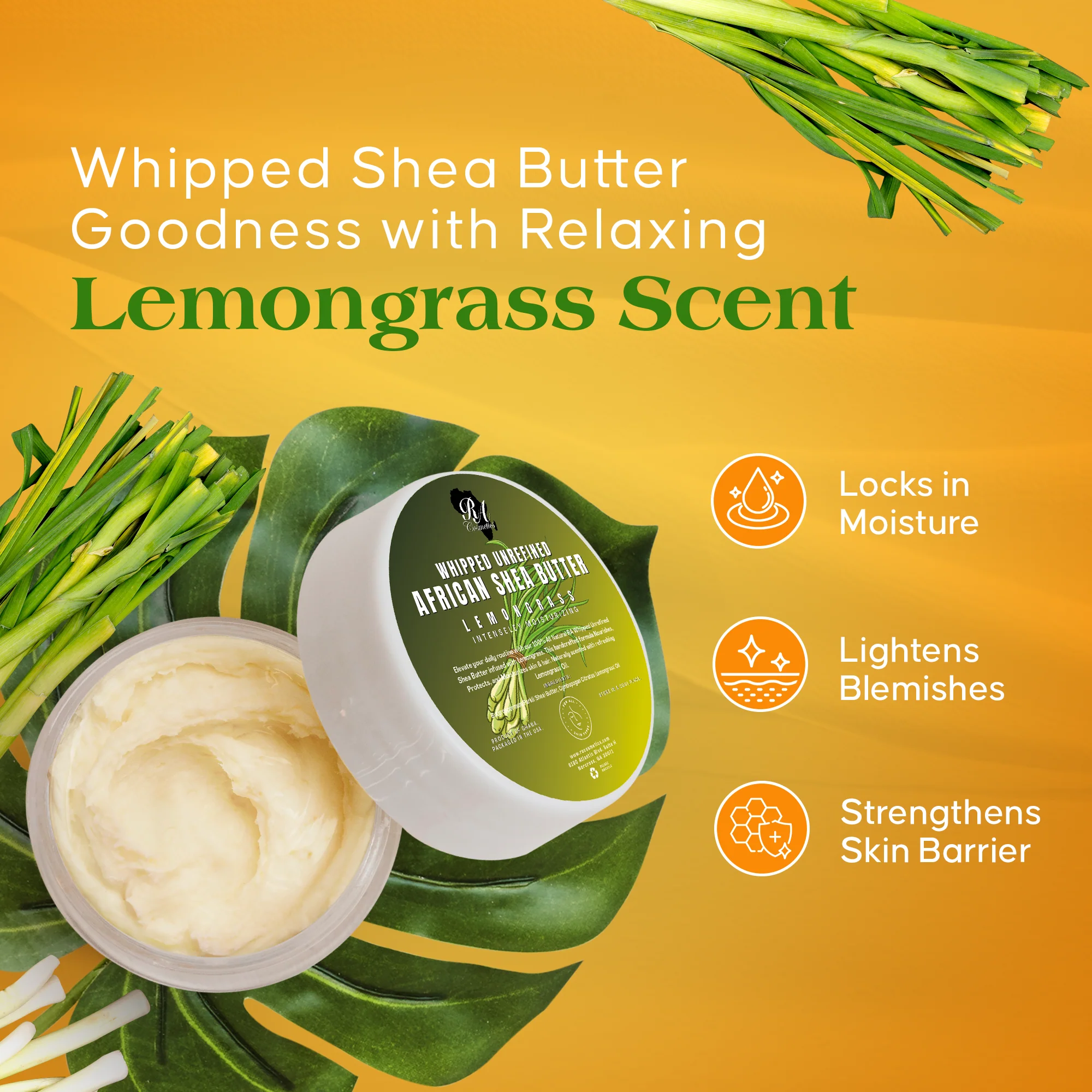Whipped African Shea Butter w/ Lemongrass - Image 10