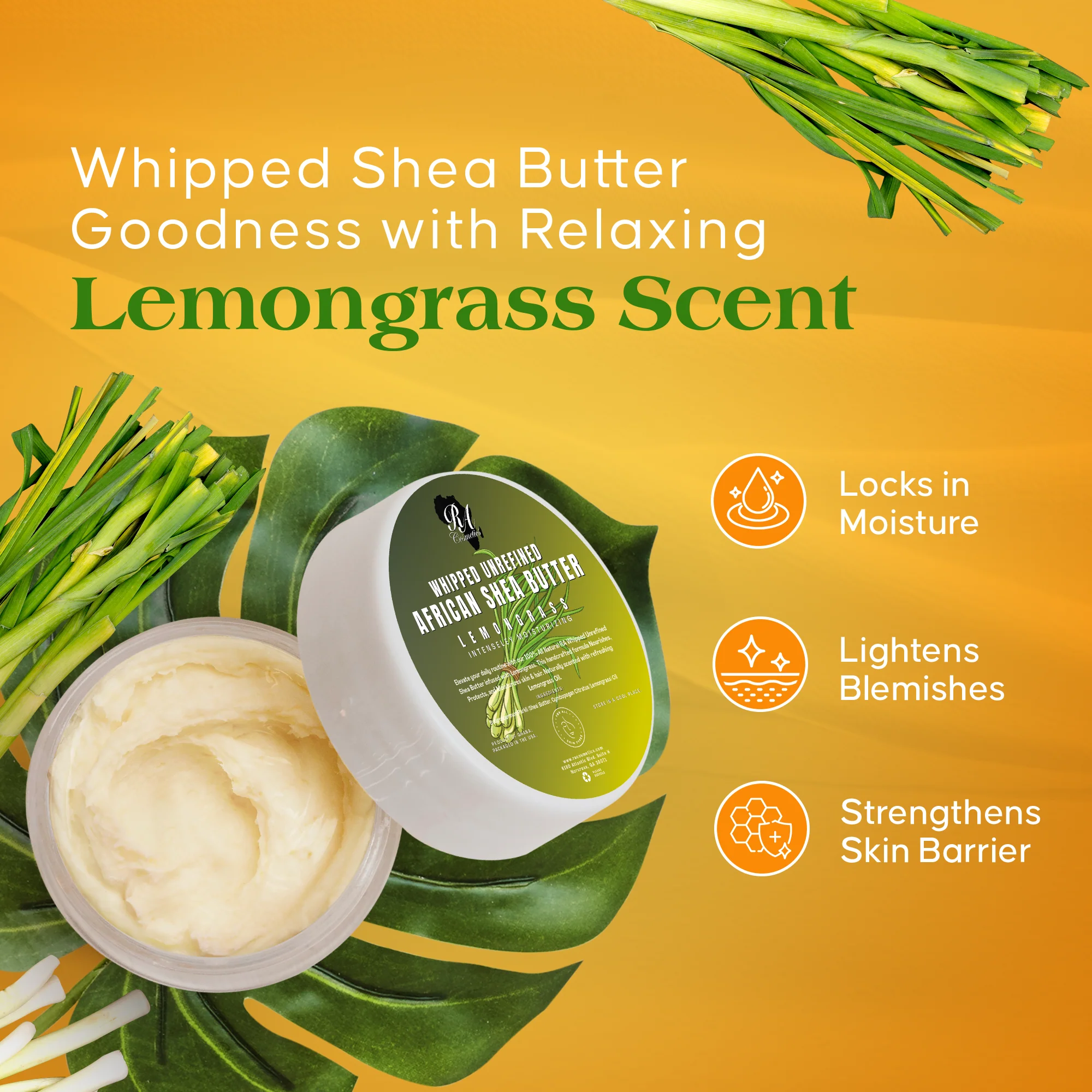 Whipped African Shea Butter w/ Lemongrass - Image 15
